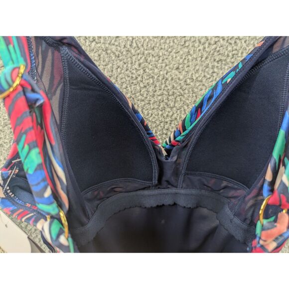 *NEW* Dolfin Aquashape Women's Wrap Front Tankini Top Bliss Print sz Small - Picture 7 of 13